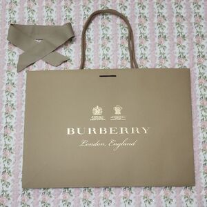 Burberry London Prorsum Gold Logo Beige Shopping Gift Paper Bag